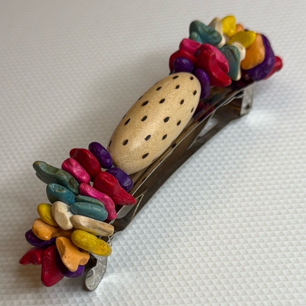 Colorful Beaded Hair Clip